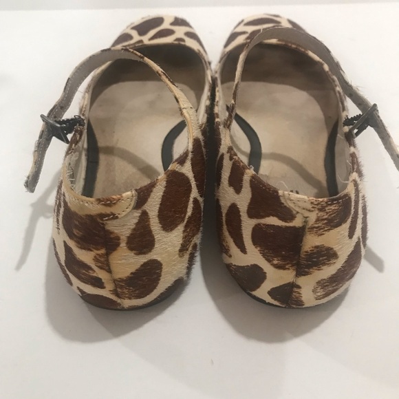 Facade Cow hide natural size 8 M Mary Jane flats - Picture 8 of 8